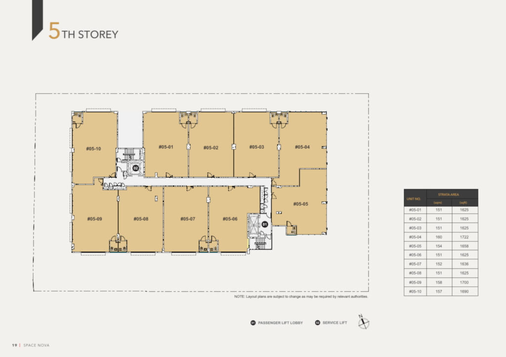 Space Nova Level 5 Floor Plan